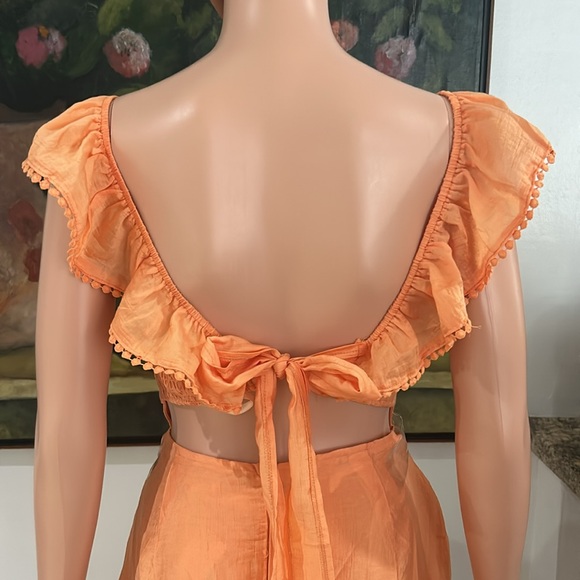 NEW with tags Saints + Secrets peach summer dress - Picture 5 of 9
